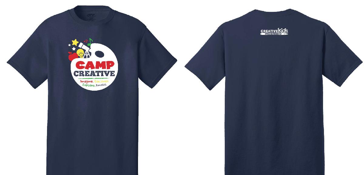 ADULT-2020 SUMMER CAMP TSHIRT (Creative Kids)