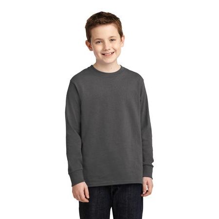 Port & Company &#174;  Youth Long Sleeve 5.4-oz 100% Cotton T-Shirt. PC54YLS