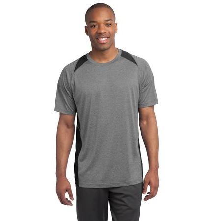 Sport-Tek &#174;  Heather Colorblock Contender Tee. ST361