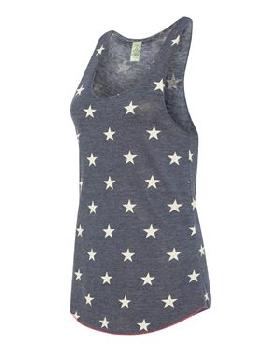 Alternative - Women's Printed Meegs Eco-Jersey Racer Tank - 1927ea