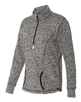 J. America - Women's Cosmic Fleece Quarter-Zip Pullover