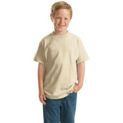 Hanes &#174;   -  Youth Beefy-T &#174;  Born to Be Worn 100% Cotton T-Shirt.  5380