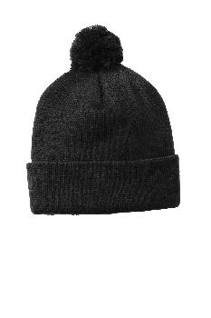 Sport-Tek Solid Pom Pom Beanie. STC37