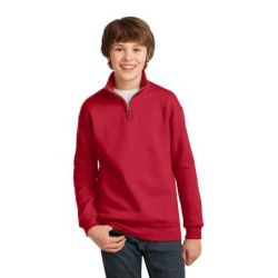 JERZEES &#174;  Youth 1/4-Zip Cadet Collar Sweatshirt. 995Y