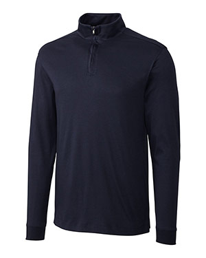 Cutter & Buck L/S Pima Belfair Zip Mock - MCK00973